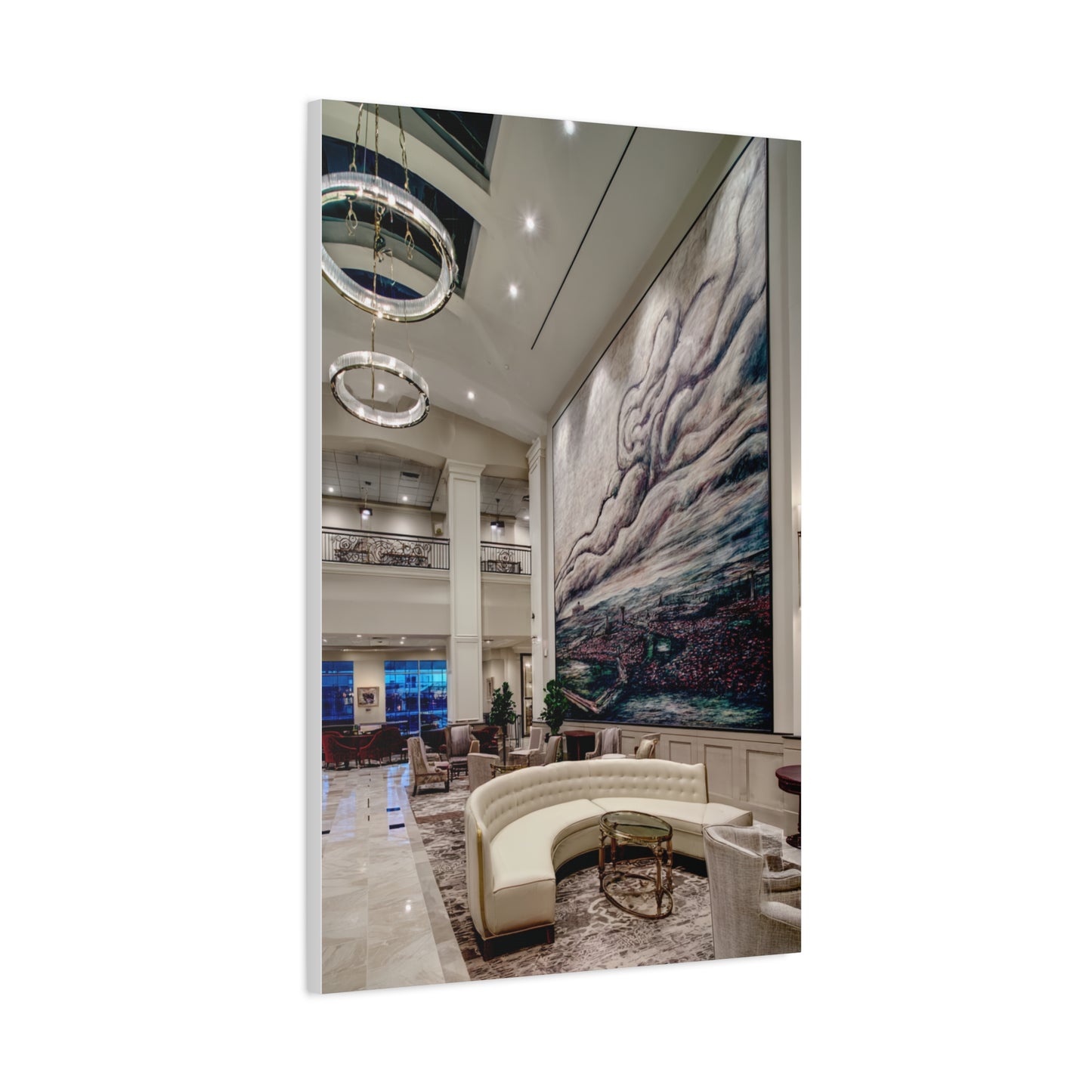 Panoramic Scenic Lobby Mural Landscape Wall Art & Canvas Print