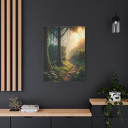 Sunlit Forest Path Enchantment Wall Art & Canvas Prints