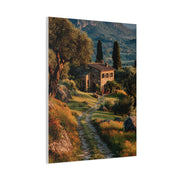 Tuscan Green Olive Grove Landscape Wall Art & Canvas Print
