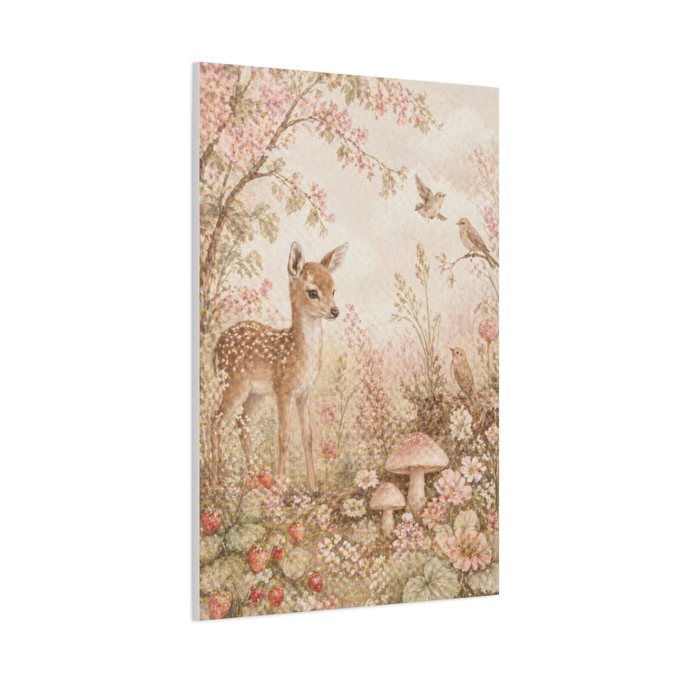 Soft Pink Woodland Storybook Wall Art & Canvas Print