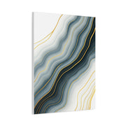 Grey Marble Gold Vein Abstract Wall Art & Canvas Prints