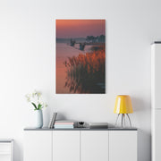 Autumn Marsh Sunrise Geese Wall Art & Canvas Print