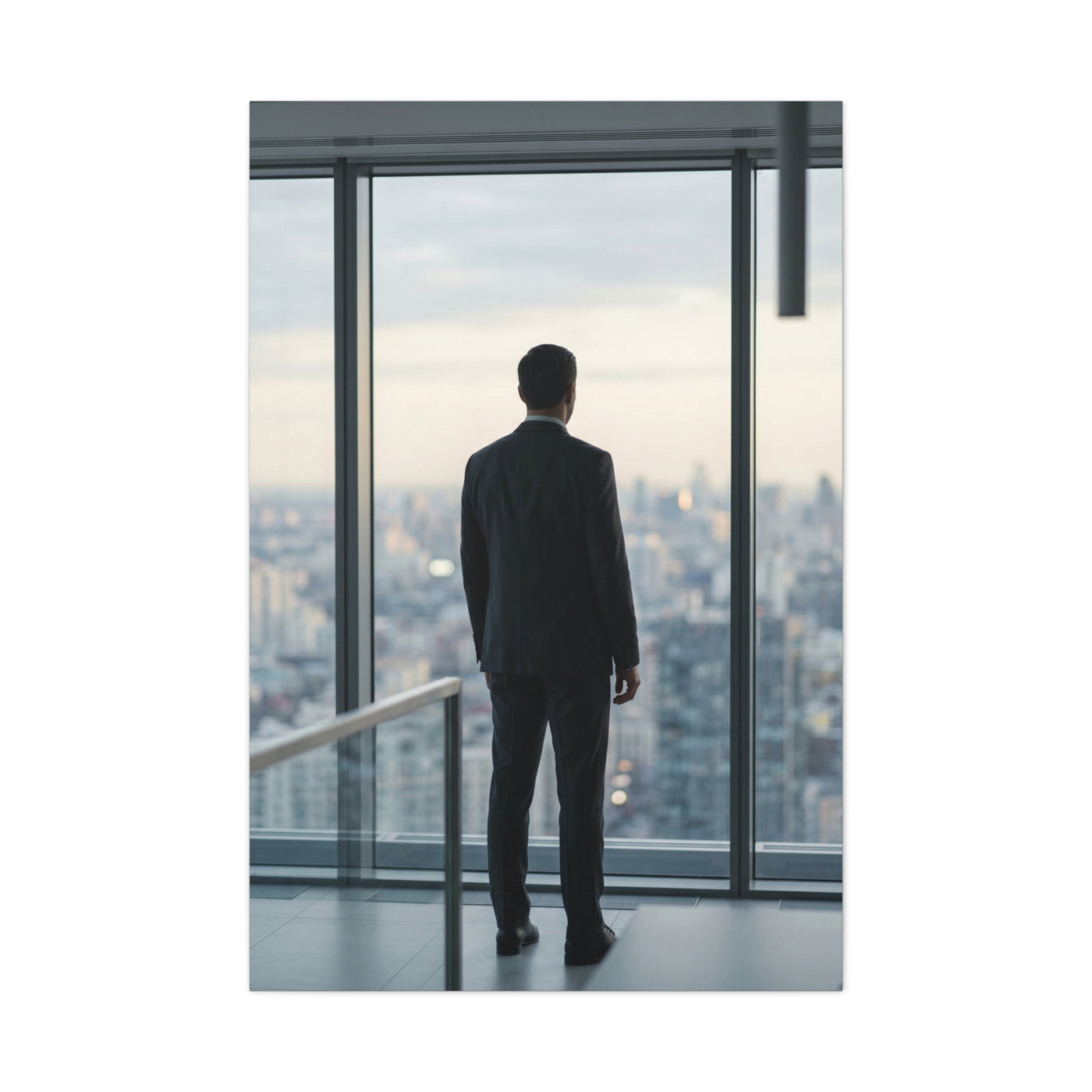 Leadership Reflection Skyline Scene Wall Art & Canvas Print