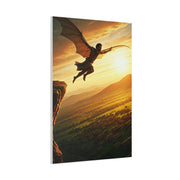 Skybound Winged Leap Wall Art & Canvas Prints