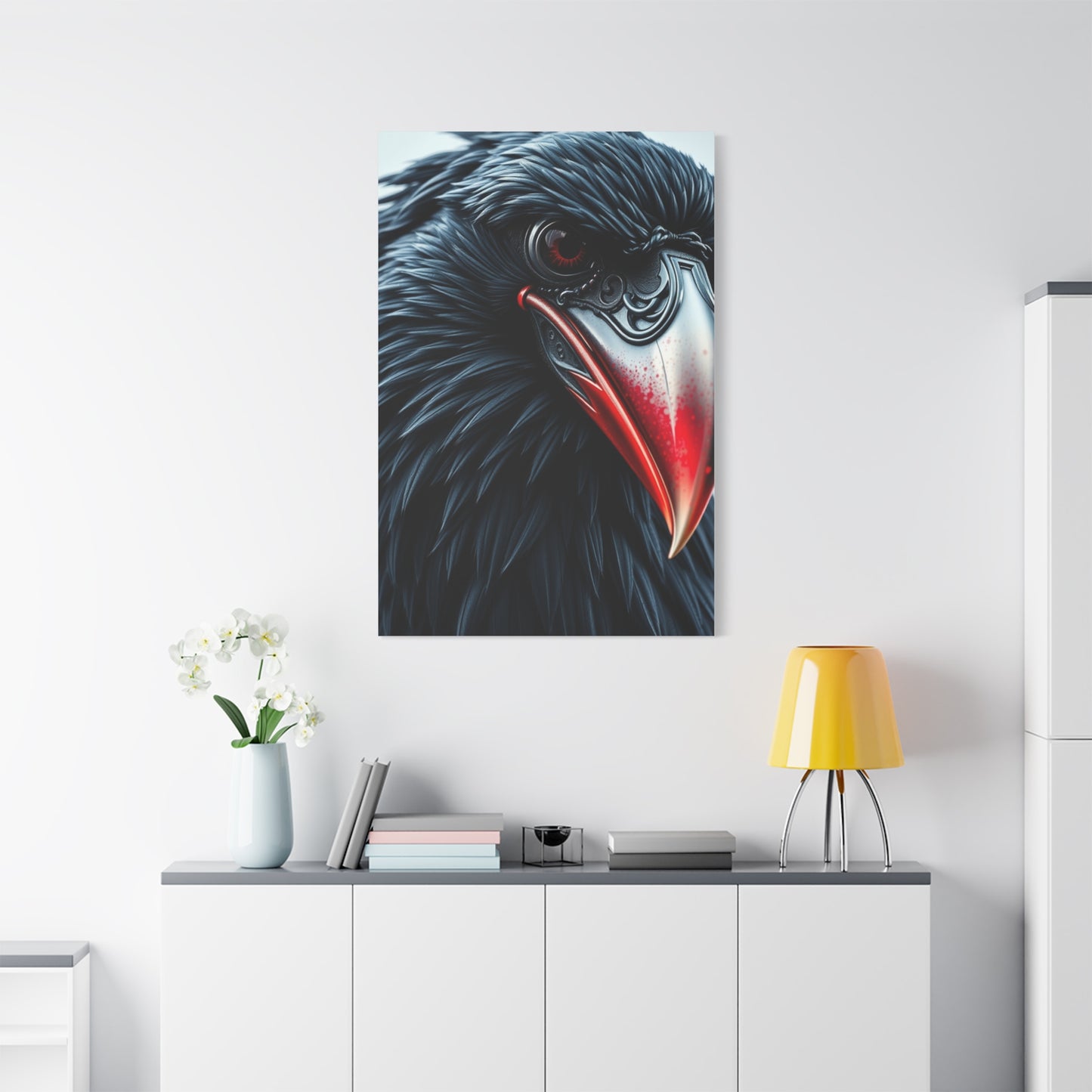 Ebon Sentinel Canvas wall art & canvas print