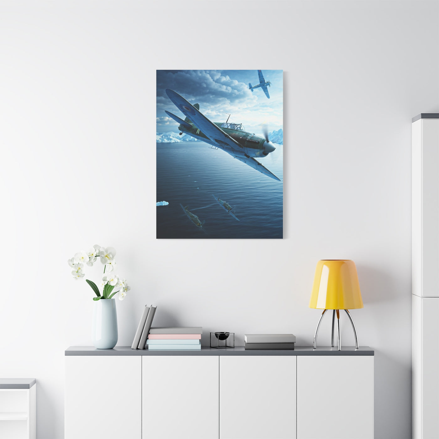 Aerial Combat Dive Action Wall Art & Canvas Prints