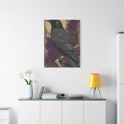 Dark Raven Moon Folk Wall Art & Canvas Print