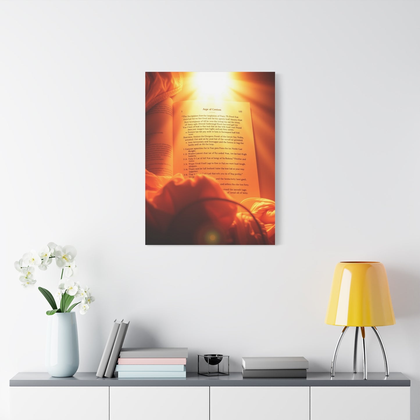 Sanctified Calligraphy Canvas Wall Art & Canvas Print