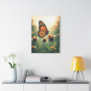 Monarch Butterfly On Wildflower Bloom Wall Art & Canvas Prints