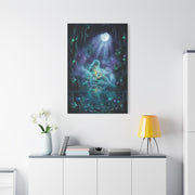 Moonlit Cave Surreal Figure Wall Art & Canvas Print