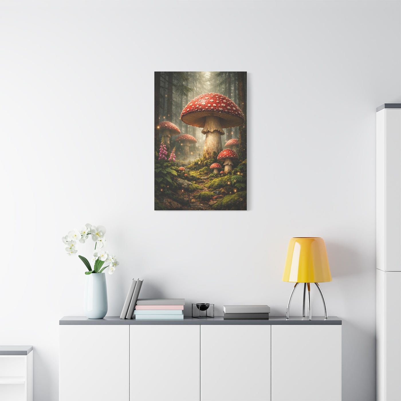 Fantasy Mushroom Forest Panorama Wall Art & Canvas Print