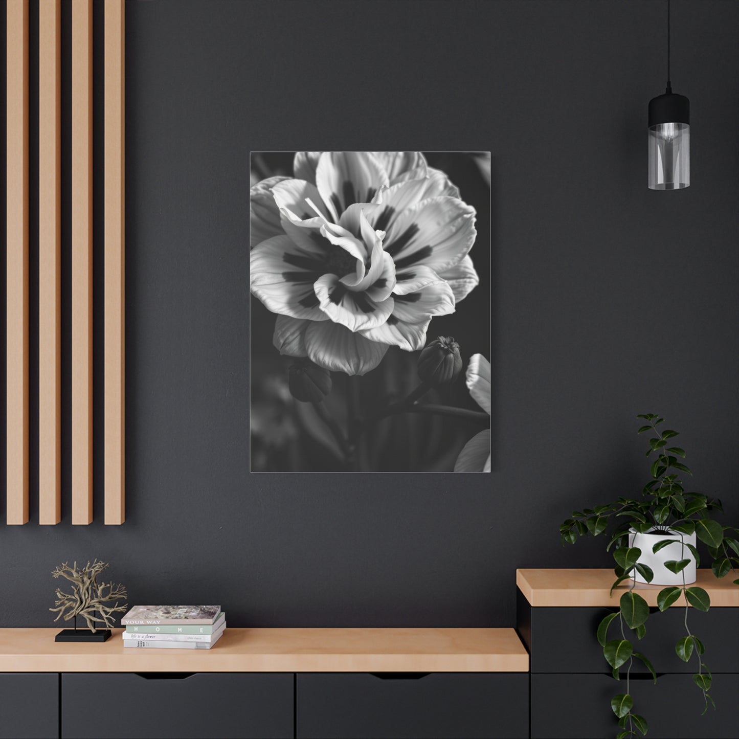 Chiaroscuro Botanical Canvas Wall Art & Canvas Print
