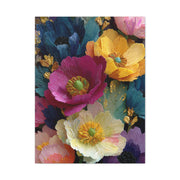 Textured Floral Relief Composition Wall Art & Canvas Print