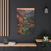 Autumn Valley Golf Course Aerial Wall Art & Canvas Print