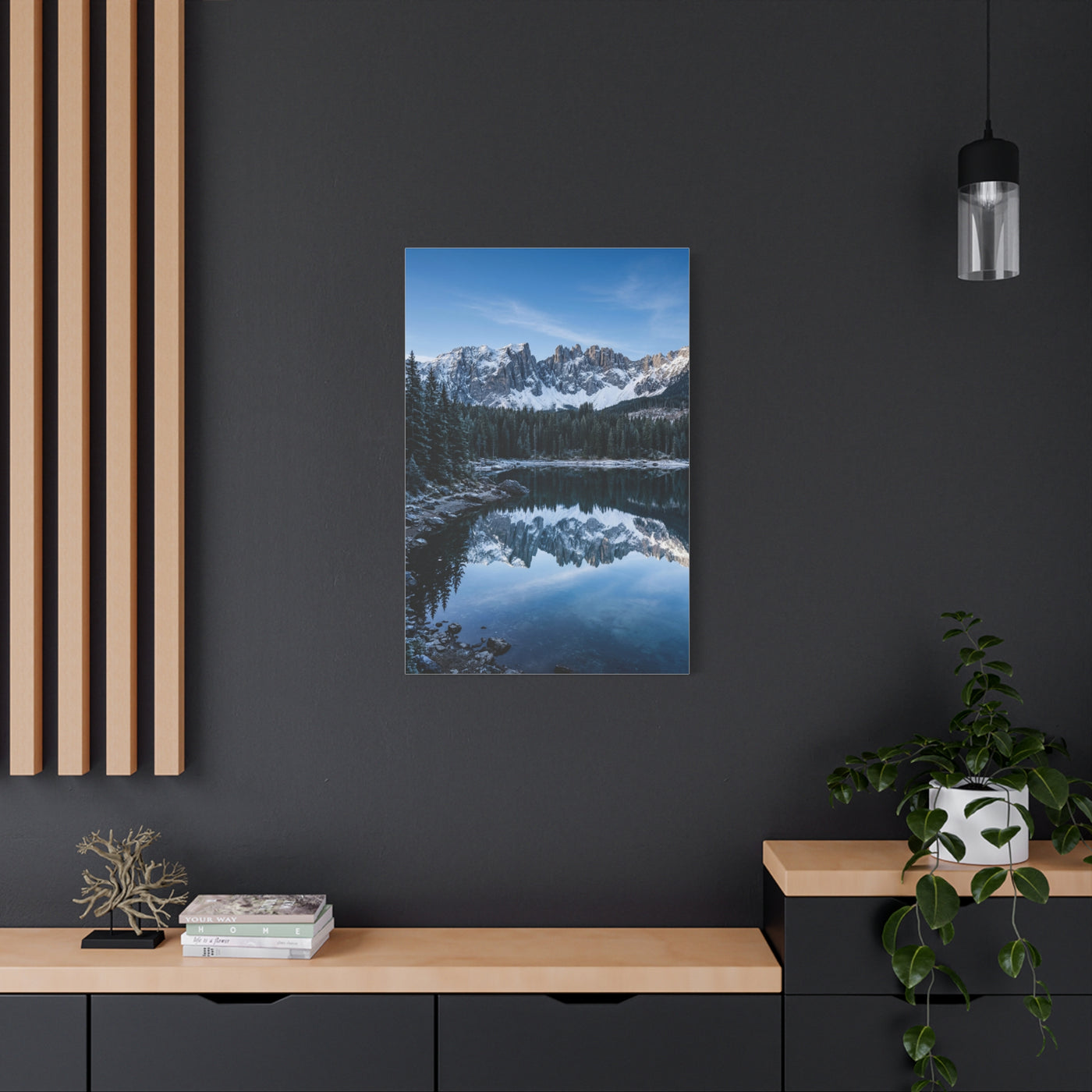 Crisp Alpine Mirror Lake Wall Art & Canvas Print