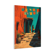 Mexican Market Street Folk Scene Wall Art & Canvas Print