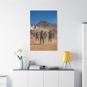 Frontier Gunslingers Western Street Standoff Wall Art & Canvas Print