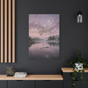 Surreal Swan Dreamscape Reflection Wall Art & Canvas Print