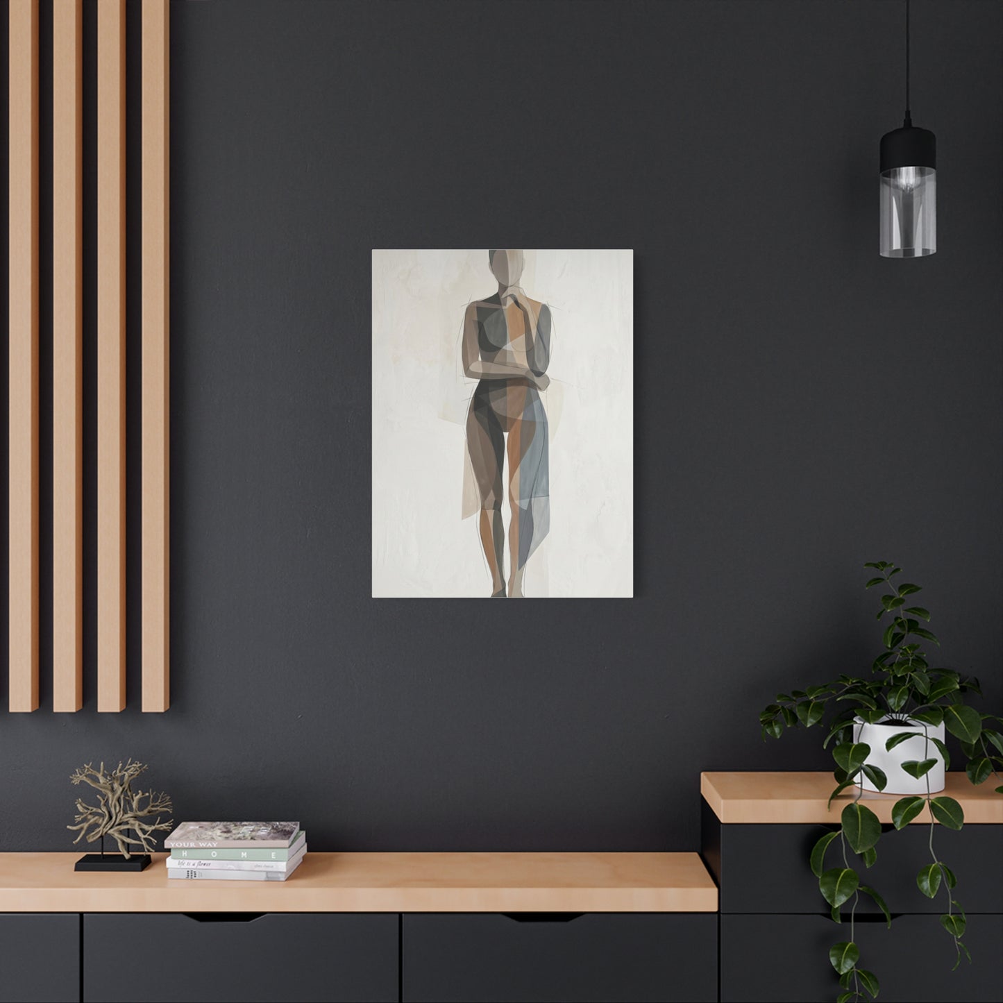 Contemporary Human-Centered Abstract Wall Art & Canvas Print