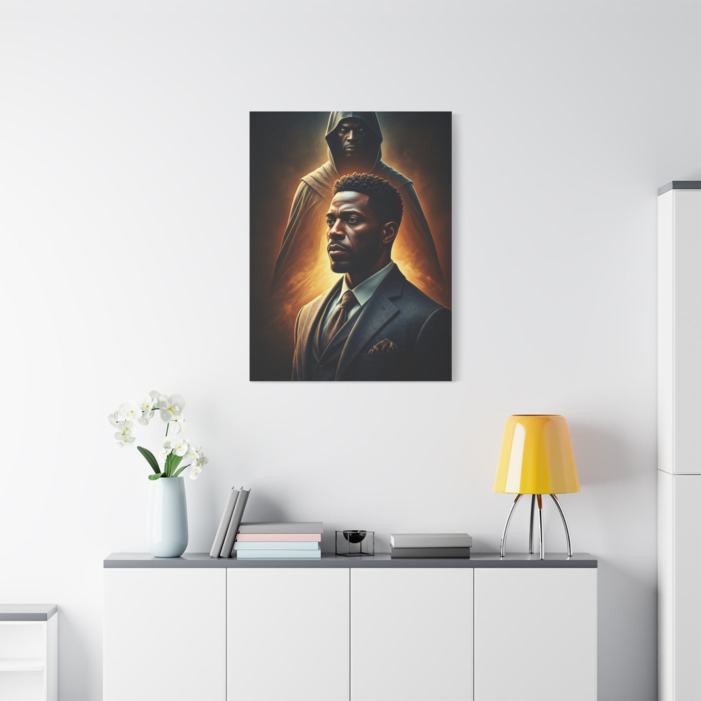 Shadow Guardian Portrait Wall Art & Canvas Prints
