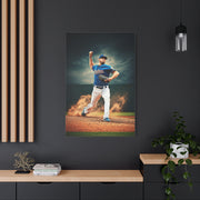 Pitcher Power Throw Action Wall Art & Canvas Prints