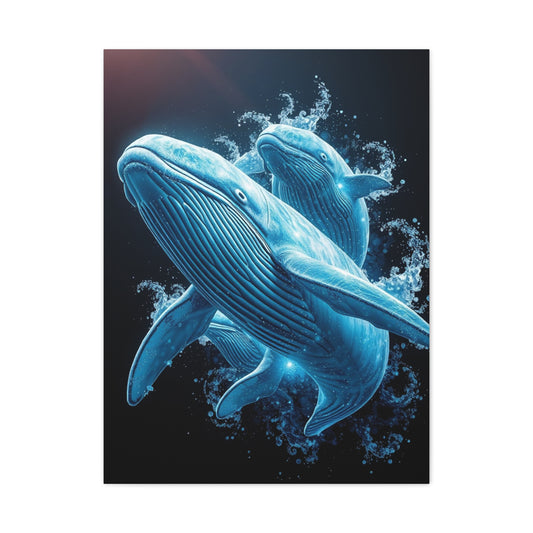 Supreme Whale Art Beautiful Collection Wall Art & Canvas Print