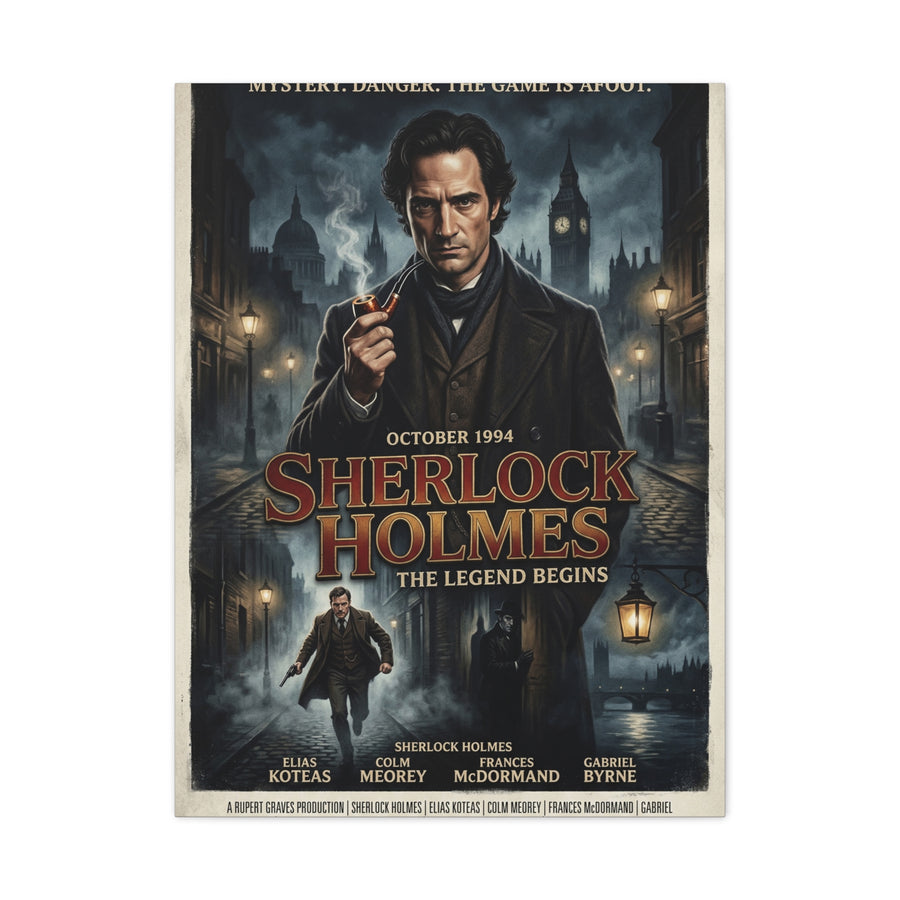 Sherlock Holmes Movie Poster Wall Art & Canvas Print
