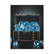 Blue Diamond Treasure Chest Wall Art & Canvas Prints