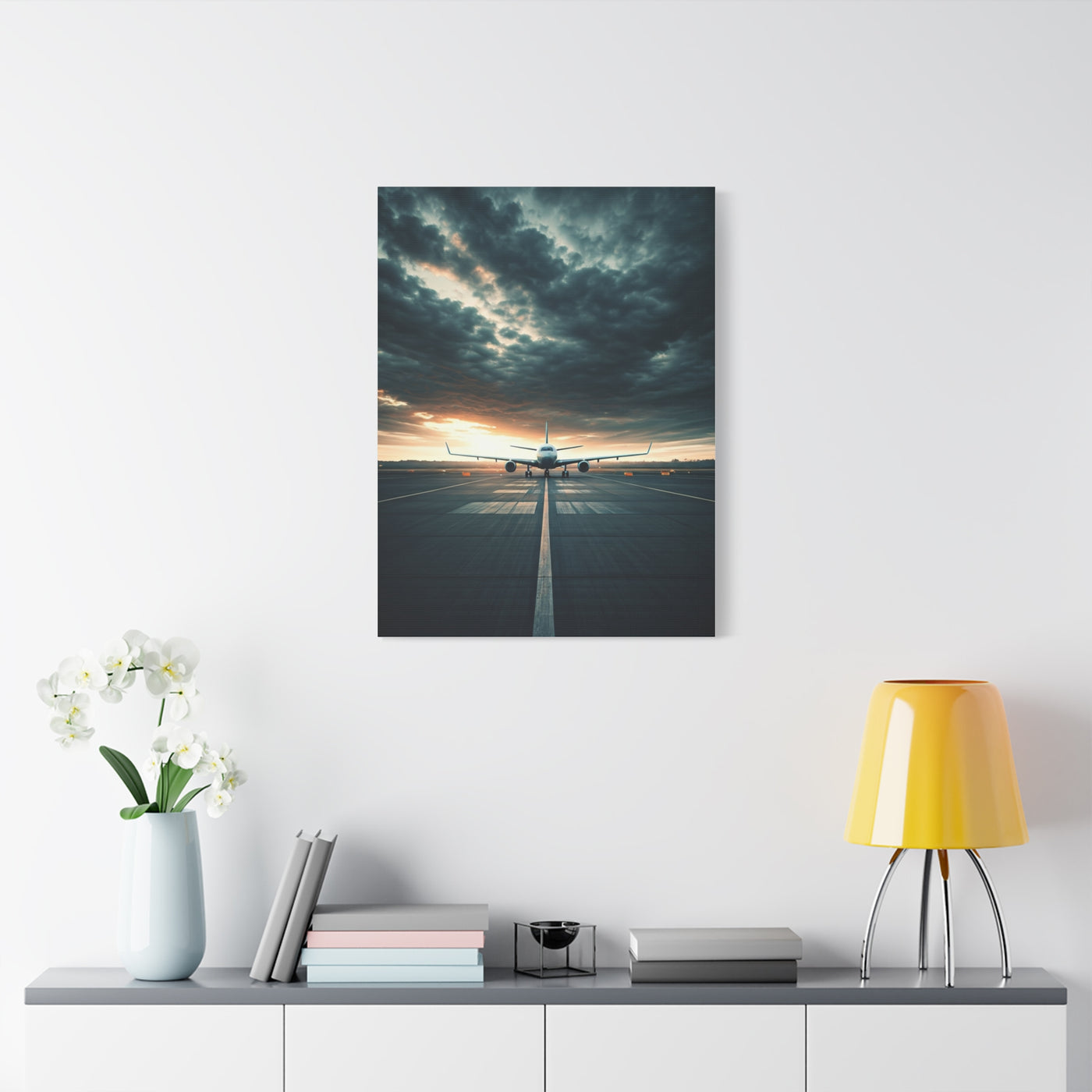 Runway Departure Storm Sky Wall Art & Canvas Prints.