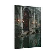 Venetian Palace Canal Entrance Wall Art & Canvas Print