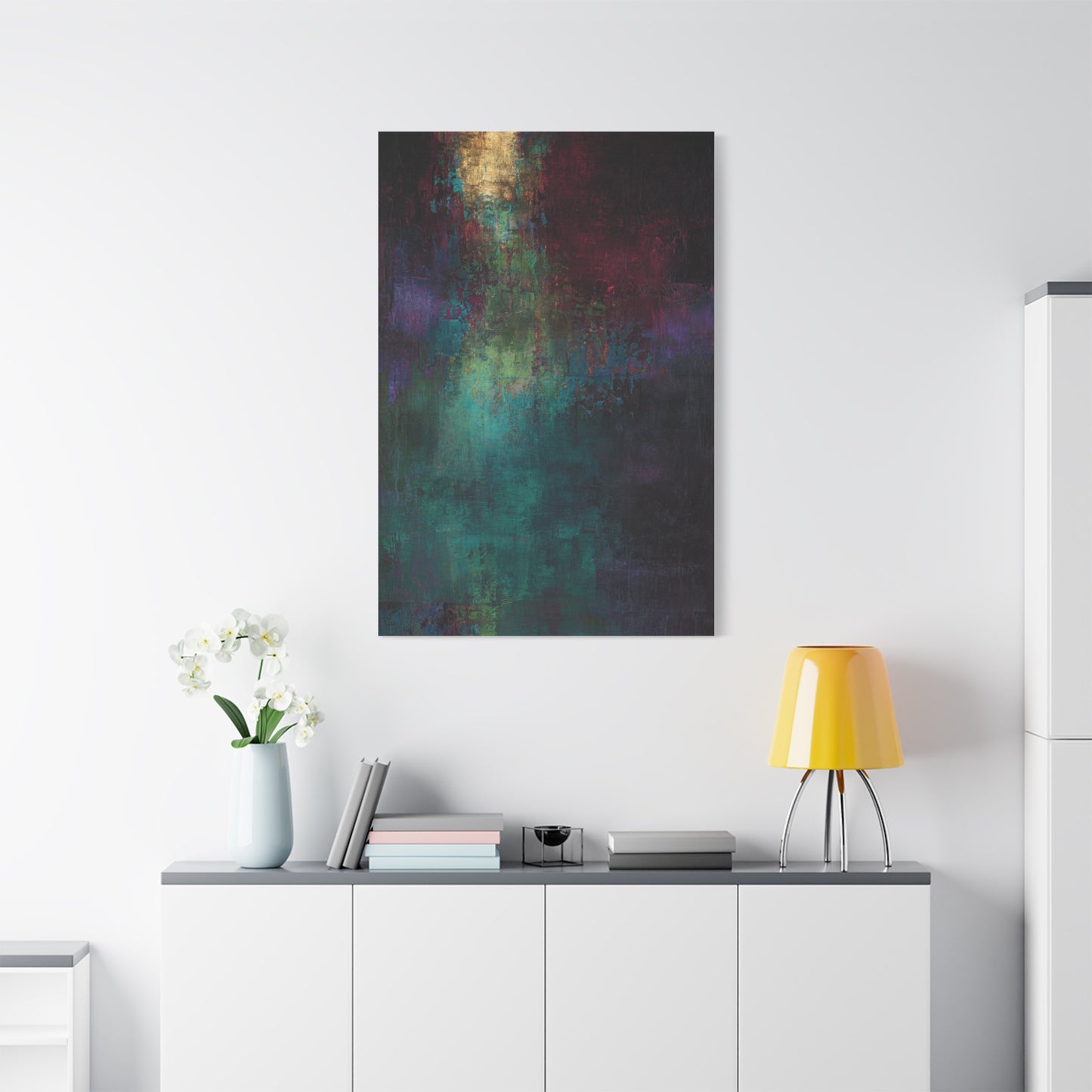 Jewel Tone Abstract Texture Wall Art & Canvas Print