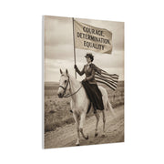 Suffrage Rider Equality Statement Wall Art & Canvas Print