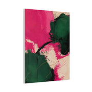 Bold Pink and Emerald Abstract Wall Art & Canvas Print