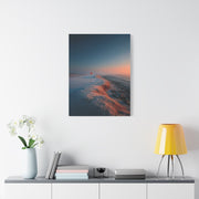 Frosted Coastal Green Minimal Golf Wall Art & Canvas Print