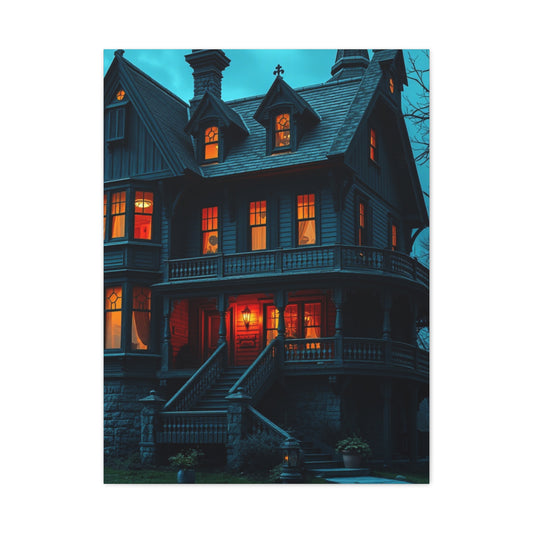 Haunted House Art Supreme Canvas Wall Art & Canvas Print