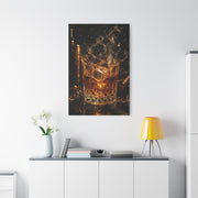 Whiskey Splash Crystal Tumbler Wall Art & Canvas Print