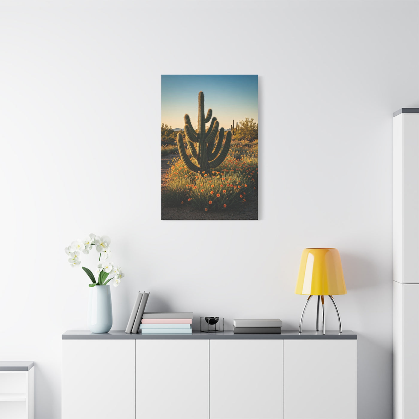 Wildflower Desert Saguaro Garden Wall Art & Canvas Prints
