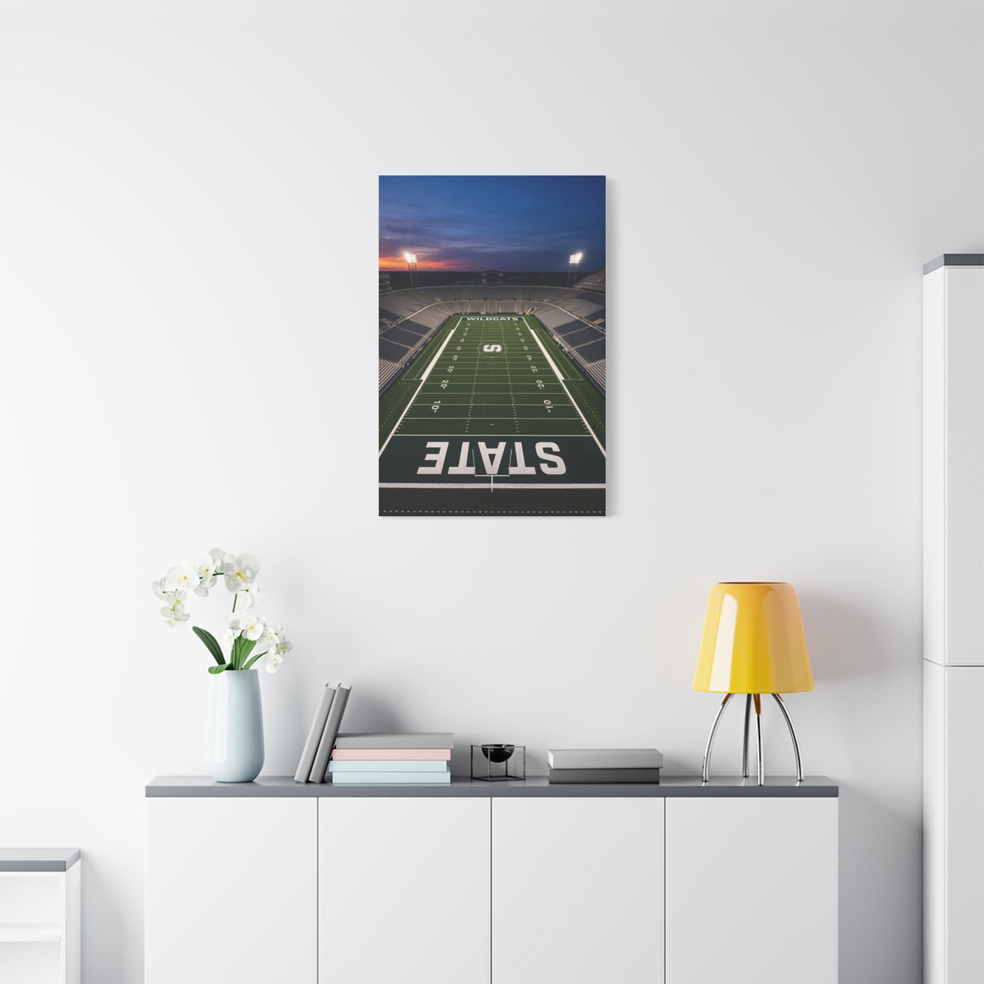 Stadium Under Lights Panorama Sports Wall Art & Canvas Print