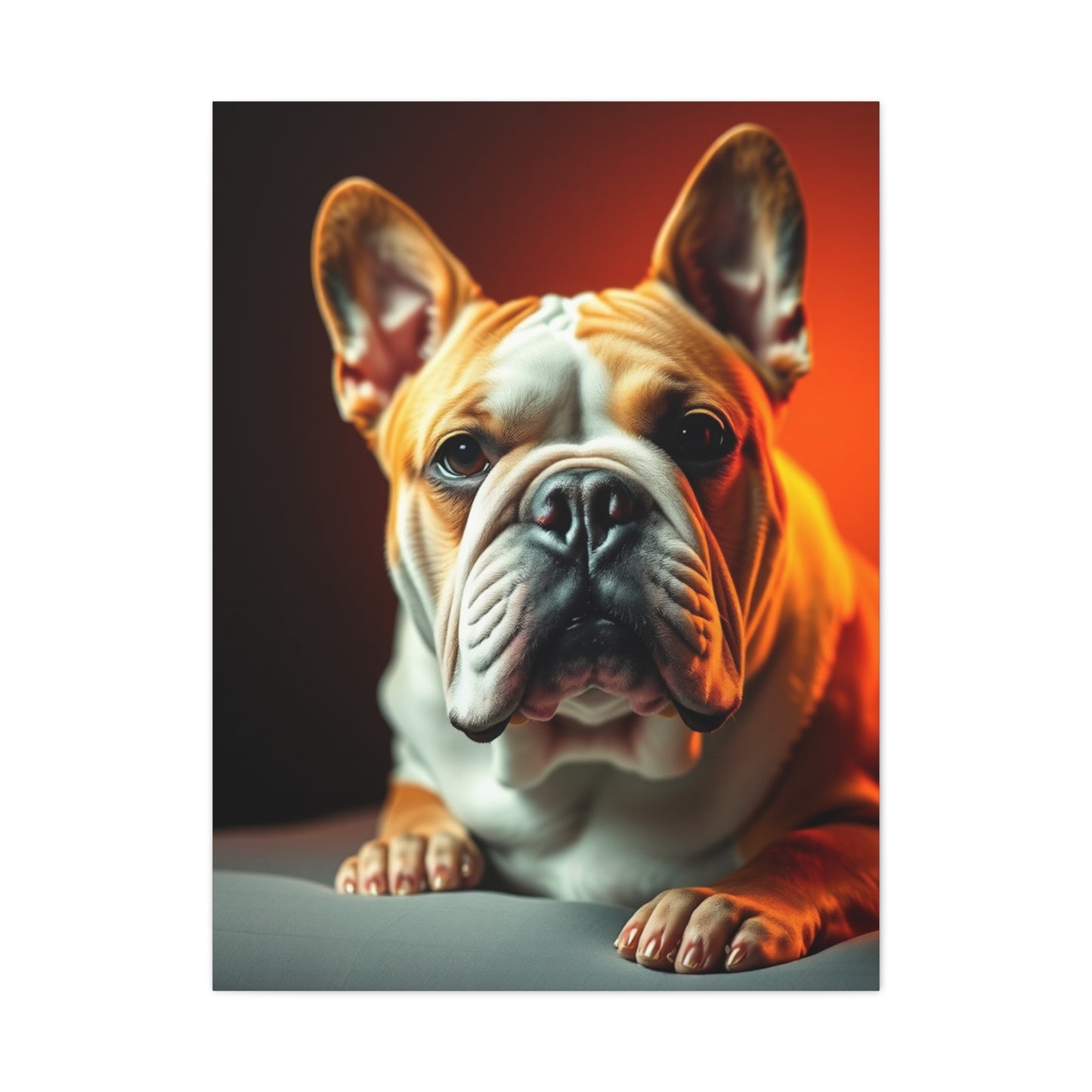 Supreme Bulldog Art Beautiful Collection Wall Art & Canvas Print