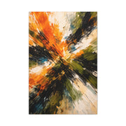 Radiant Orange Explosion Abstract Wall Art & Canvas Print