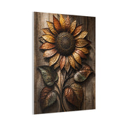 Hammered Metal Sunflower Sculpture Wall Art & Canvas Print