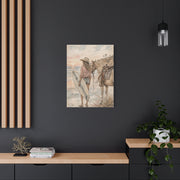 Surf Cowgirl Beach Horizon Scene Wall Art & Canvas Print