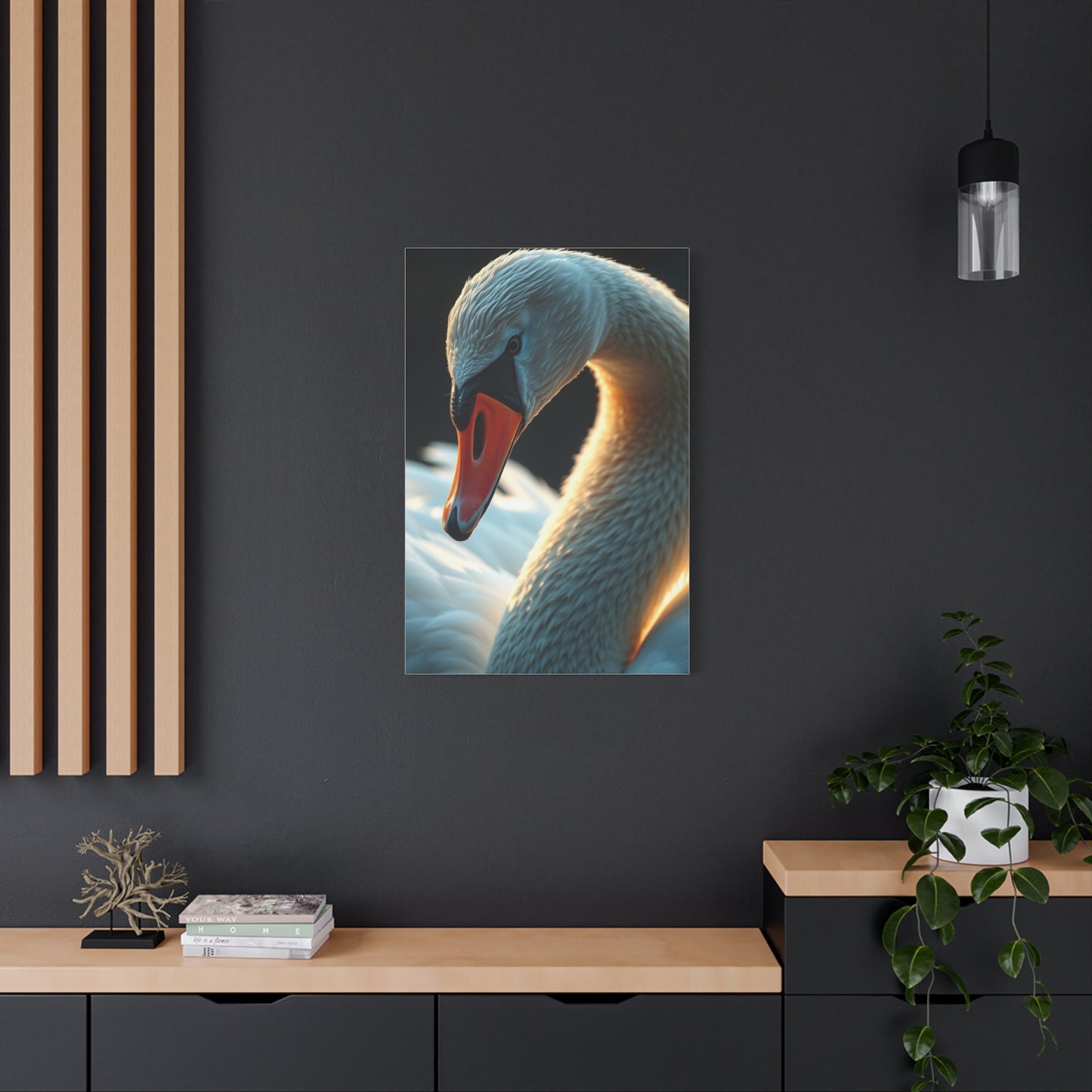 Supreme Swan Art Beautiful Collection Wall Art & Canvas Print