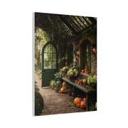 Autumn Greenhouse Harvest Scene Wall Art & Canvas Print
