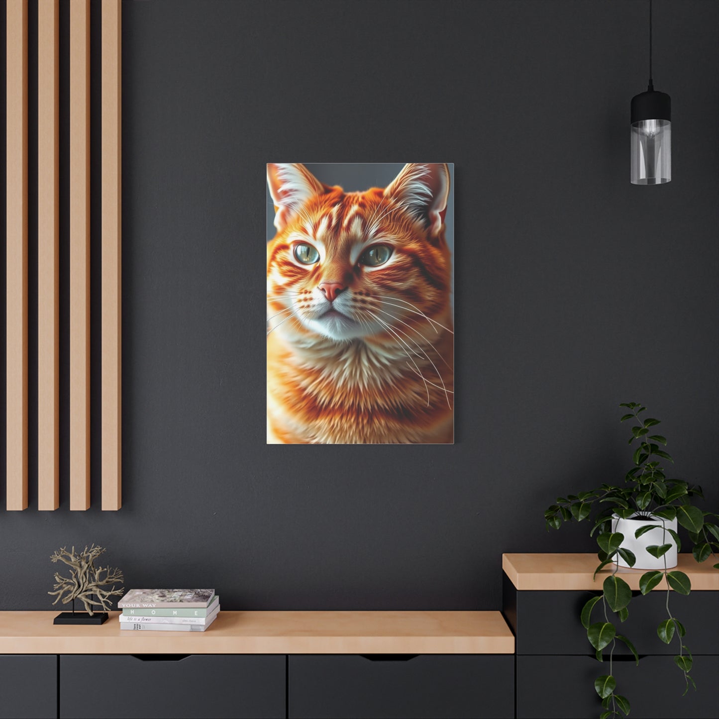 Elite Orange Cat Art Vision Wall Art & Canvas Print