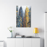 Urban Skyline Collage Composition Wall Art & Canvas Print