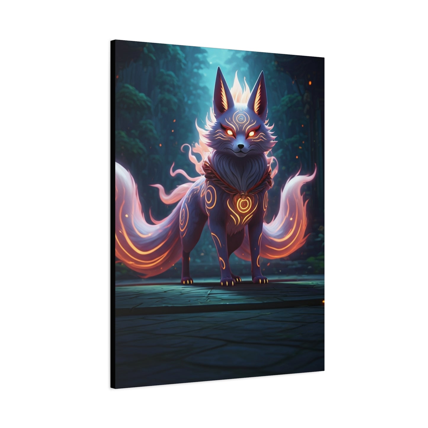Celestial Kitsune Guardian Wall Art & Canvas Prints