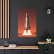 Red Sky Rocket Launch Wall Art & Canvas Prints