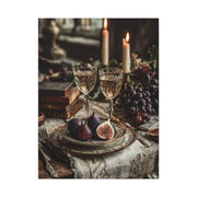 After-Dinner Wine and Fig Table Wall Art & Canvas Print