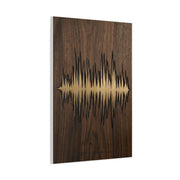 Personalized Soundwave Engraved Wood Wall Art & Canvas Print